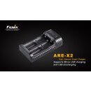 Fenix ARE-X2 Ladeger&auml;t zum Aufladen/Entladen per USB/Mikro USB 2 Slot