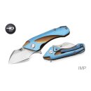 Bestech Knives Imp CPM-S35VN Titan Keramik Kugellager Blau