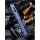WE Knife Caliber CPM-S35VN Flat Titan Carbon / Kohlefaser Blau Satin Keramikkugellager Glasbrecher WE808A