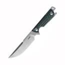 Sanrenmu Knives S721 Fixed 8Cr14Mov  G10 schwarz grün  Campingtool Flaschenöffner ABS Scheide