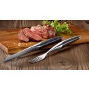 sknife Steakbesteckset Chirurgenstahl  Esche stabilisiert...