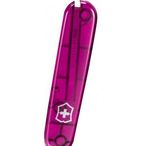 Victorinox Griffschalen 84 mm Vorne Pink Transparent  Logo