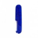 Victorinox Griffschalen 91 mm transparent blau hinten