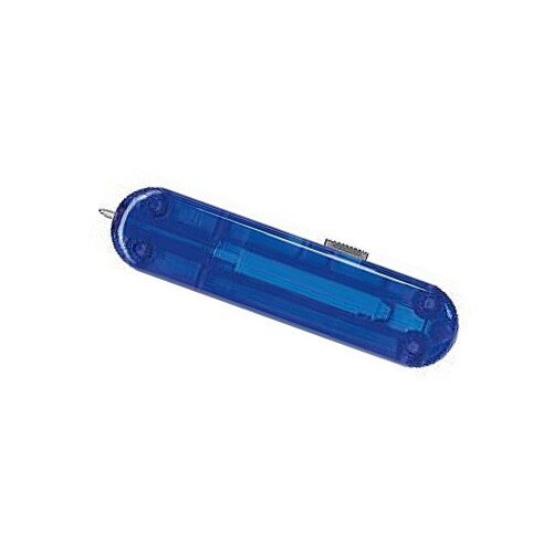 Victorinox Griffschale 58 mm transparent blau hinten Kugelschreiber