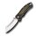 QSP Knife Platypus Sandvik 14C28N Stahl satin G10 schwarz / grün  Keramikkugellager
