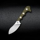 QSP Knife Neckmuk D2 Stahl satin G10 grün Neckknife...