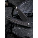 CIVIVI Baklash Schwarz - 9Cr18MoV Stahl black stonewashed fG10 Griffschalen mit Kohlefaserauflage Flipper
