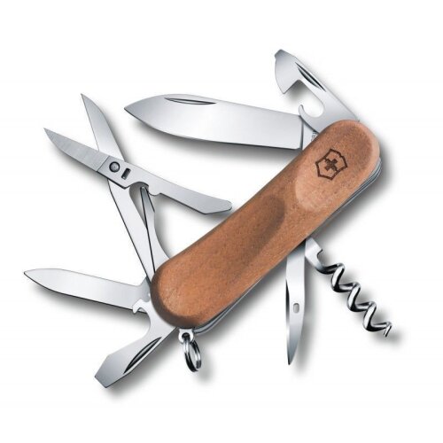 Ausgesuchte Einzelstücke Messer Taschenmesser Victorinox Evolution EvoWood 14 Walnuss Holz 14 Funktionen 2.3901.63+