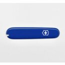 Victorinox Griffschalen 91 mm  blau vorn + Logo