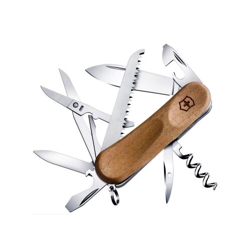 Ausgesuchte Maserung Messer Taschenmesser Victorinox Evolution Evo-Wood 17 Walnuss Holz 17 Funktionen 2.3911.63