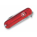 Victorinox Classic SD Rubin Transparent kleines Taschenwerkzeug Schweizermesser Schlüsselanhänger Minimesser