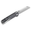 QSP Knife Penguin D2 Stahl Satin Jean Micarta Blau-Grau QS130-B