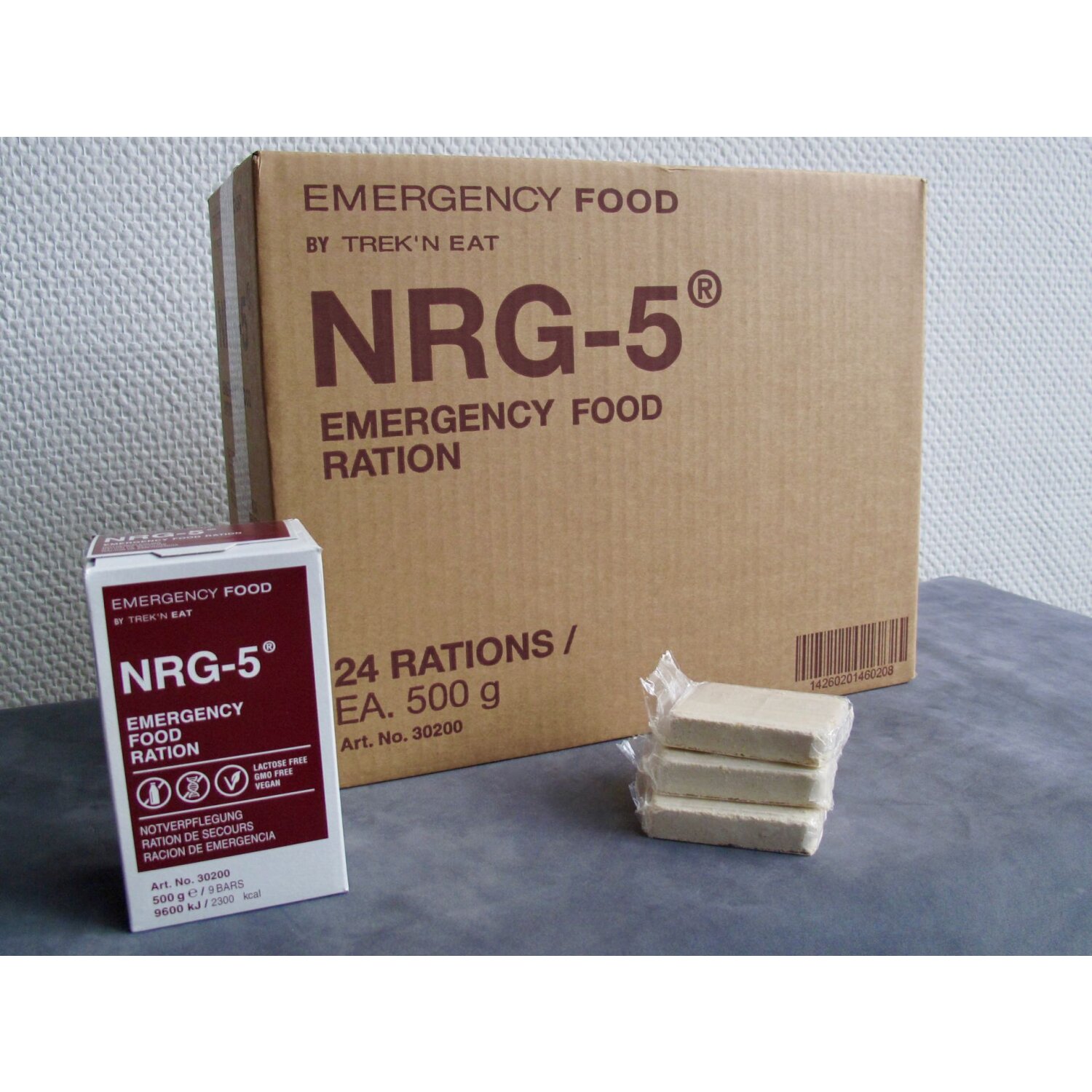 NRG-5 Notverpflegung 24 Packungen 500 g Langzeitnahrung Notration Karton 12 kg 