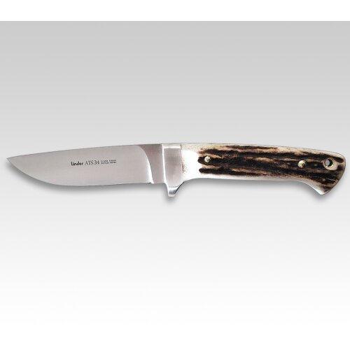 Linder Custom Knife ATS 34 Hirschhorn Jagdmesser