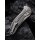 WE Knife Mini Synergy CPM 20 CV Stonewashed Titan Shredded Carbon Fiber Trailing Point