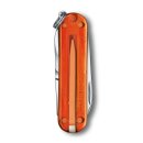 Victorinox Classic SD Transparent Colors kleines Schweizermesser Orange Fire Opal