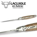 Laguiole en Aubrac Inox Walnuß 12C27 Sandvik 12 cm Gentleman Messer