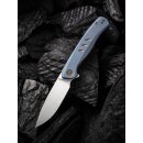 WE Knife Seer CPM 20CV Hand Rubbed Silver Titan Blau Limited Edition