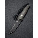 CIVIVI Tamashii D2 Stahl Black Stonewashed Fixed Knife Kydex Micarta Dunkelgrün