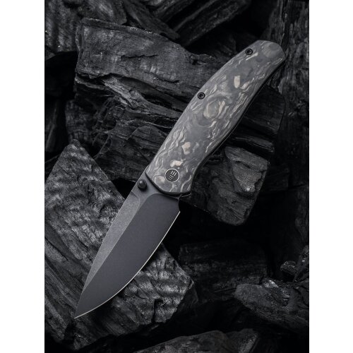 WE Knife Esprit CPM 20CV Black Stonewashed  Carbon / Titan