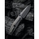 WE Knife Esprit CPM 20CV Black Stonewashed  Carbon / Titan