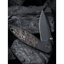 WE Knife Nitro Mini CPM 20CV Stahl Titan mit Copper Foil Carbon Fiber Schwarz/Kupfer