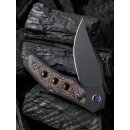 WE Knife Magnetron Black Stonewashed Bevels - Copper Foil Carbon