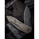 WE Knife Solid CPM 20CV SLT Flipper Black Stonewashed - Bronze