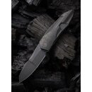WE Knife Solid CPM 20CV SLT Flipper Black Stonewashed...