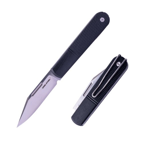 Real Steel Barlow RB5 Clip Point Black Slipjoint