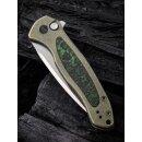 WE Knife Button Lock Kitefin CPM 20CV Hand Polished Satin - Titanium with Fat Carbon Fiber Inlay Jungle Wear