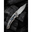 WE Knife Orpheus Limited Edition CPM 20CV Hand Rubbed Satin-Titanium With Nebula Fat Carbon Fiber Inlay Seriennummer 17