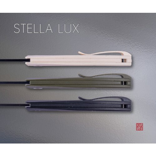 Real Steel Stella Lux Slipjoint DLC Coating OD Green