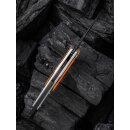 WE KNIFE Yardbird Warncliffe CPM 20CV Black Stonewashed-Titanium With Orange G10 Inlay